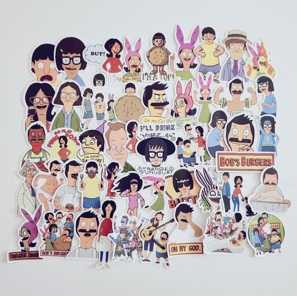 🔮3/$15 50pcs Bob's Burgers Stickers